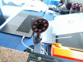 kamera tutucu 3d yazıcı aksesuarları monte edin led ahtapotlar octoprint prusa i3 mkd raspberry pi 3d print model - Mito3D