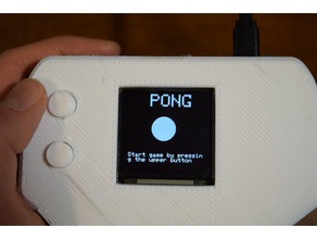 handheld arduino pong console electronics 3d print model - Mito3D