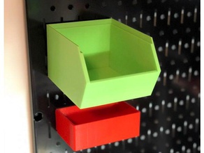 bin organizer pegboard standart tool holders & boxes 3d print model - Mito3D