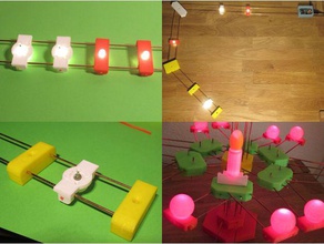 led rail lighting kit - build your own under-shelf christmas tree etc diy 3d print model - Mito3D