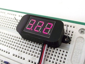 mini-digital-volt-meter Fall - Elektronik Gehäuse für die voltmeter 3d print model - Mito3D