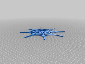 a minha teia de aranha Arte 2d personalizado 3d print model - Mito3D