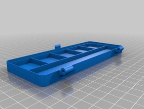caja con separadores organization customized 3d print model - Mito3D