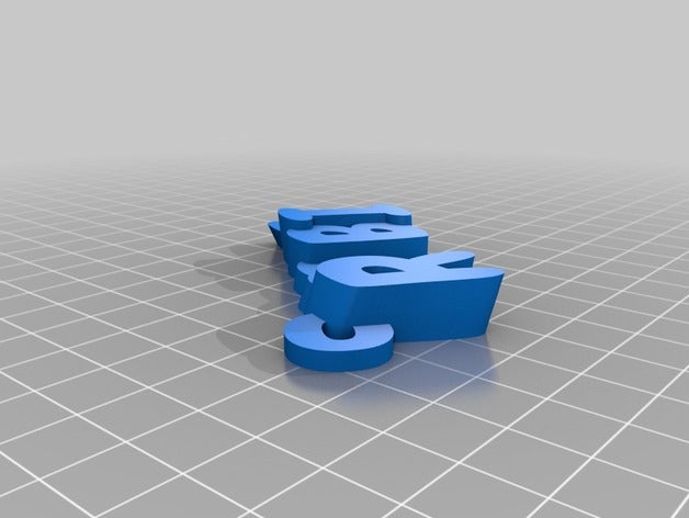 meine angepasste iamburny s v2 text - robbie Schlüsselanhänger kundengebundene 3D print model - Mito3D