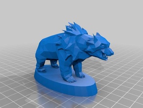 orso polare base di d&d giocattolo & accessori gioco 3d print model - Mito3D