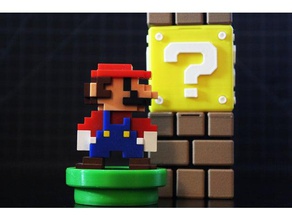 amiibo pipe base video games 3ds 8-bit 8bit mario stand nfc tag nintendo switch super bros wii u world 3d print model - Mito3D