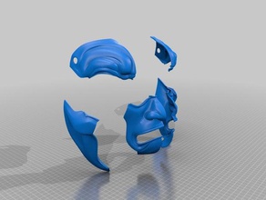 máscara adereços 3d print model - Mito3D