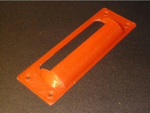 cassetto scorrevole maniglia apriporta parti di ricambio della porta il pomello griff schiebetuer inserto 3d print model - Mito3D
