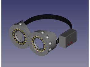 led-Brille Spielzeug & Spiele arduino Kinder - Elektronik Schutzbrille led minion neopixel tragbar 3d print model - Mito3D