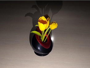 vaso trange v2 decoração autodesk fusão 360 contemporânea dagoma discoeasy 200 a flor o de frança francês fusion360 ouro madewithfusion360 moderno mesa vegetais água garrafa 3d print model - Mito3D