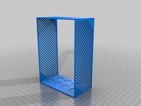 my customized vertical test tube holder tool holders & boxes 3d print model - Mito3D