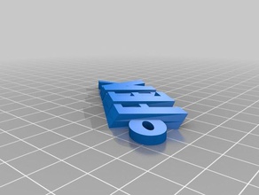 il mio personalizzato iamburny di testo nome felix organizzazione su misura 3d print model - Mito3D