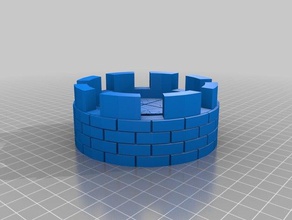 tower apex corner 3d printing castle dungeons dragons 3d print model - Mito3D