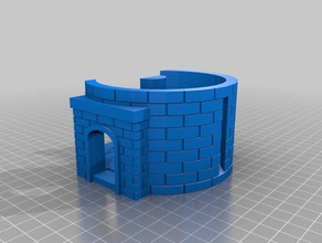 torre freccia fessura di due ingressi La stampa 3d castello dungeons dragons 3d print model - Mito3D