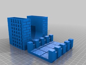 castle gate 3d printing dungeons dragons tower 3d print model - Mito3D