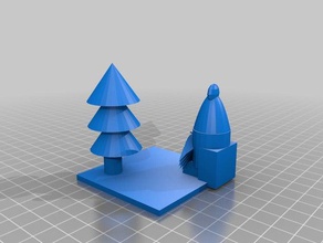 santa tree 3d printing christmas decoration 3d print model - Mito3D
