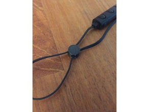 cuffie lunghezza cavo di regolazione audio auricolare bluetooth clip la gestione dei cavi 3d print model - Mito3D