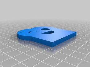 mutlu ekmek kawaii Anahtarlık - çift renk seçeneği ekstruzyon 3d print model - Mito3D