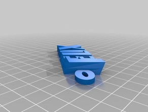 il mio personalizzato iamburny di testo nome felix portachiavi organizzazione su misura 3d print model - Mito3D