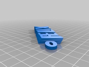 il mio personalizzato iamburny di testo nome felix portachiavi rev3 organizzazione su misura 3d print model - Mito3D