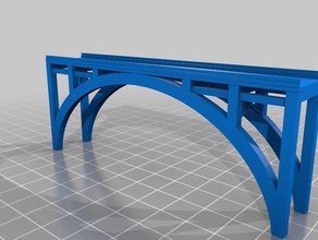 beton stahl br cke Beton-Stahl-Brücke 110mm x 20mm Gebäude & Strukturen Brücken Modell-Eisenbahnen 3d print model - Mito3D