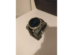 charging stand fossil q explorist gadgets watch 3d print model - Mito3D