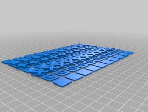 tesela rubik 1 A impressão 3d cego cubo quebra-cabeça aliviar de 3d print model - Mito3D