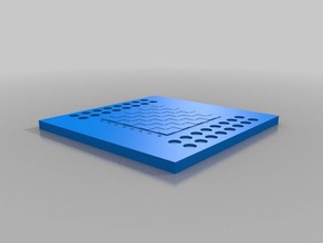 Schach-flat Schach Brettspiel Spiel set 3d print model - Mito3D