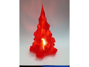 mini led candelita árbol de navidad decoración el 3d print model - Mito3D