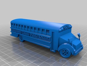 school bus 3d printing 3d print model - Mito3D