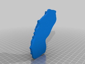 california state cookie-cutter Küche und Esszimmer 3d print model - Mito3D