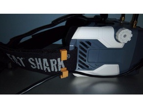fatshark goggle kablo tutucu r c araçlar drone yağ köpekbalığı Tel gerçek rehberi quadcopter 3d print model - Mito3D