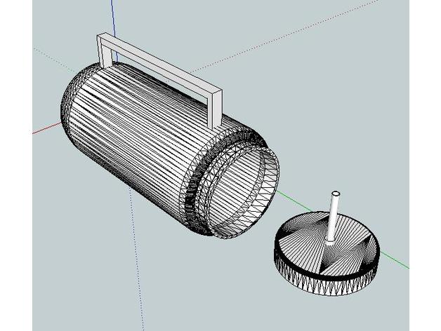 botella agua de garrafa água Impressoras 3d o filme militar terror 3D print model - Mito3D