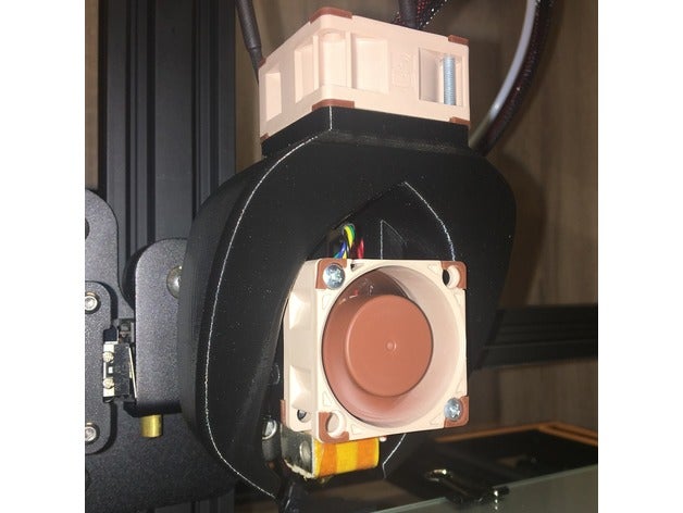cr-10 fang 40x40x20mm fan cooler 3d printer parts 3D print model - Mito3D