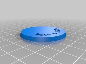 mon personnalisés miniature piédestal w texte accessoires de jeu personnalisé 3d print model - Mito3D