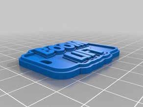 boom lift llavero llaveros personalizado 3d print model - Mito3D