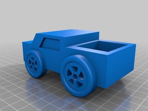 carro básico A impressão 3d básica de madewithtinkercad caminhonete 3d print model - Mito3D