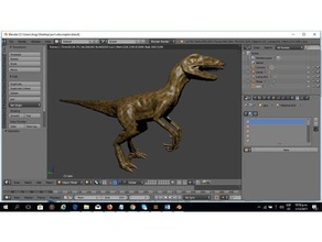 velociraptor a los animales 3d print model - Mito3D