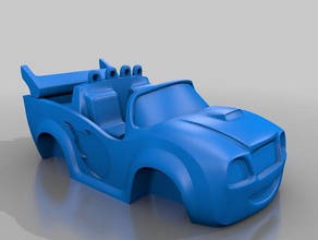 blaze carrito hueco A impressão 3d de carro 3d print model - Mito3D