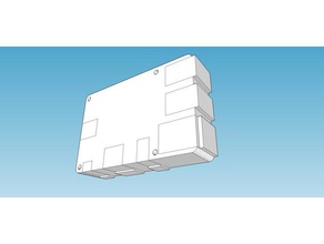 basic raspberry pi-3 boxed dimensions tool holders & boxes pi 3 b case housing 3d print model - Mito3D