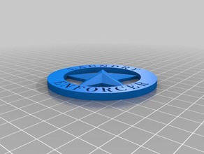 laundry enforcer badge costume customized 3d print model - Mito3D