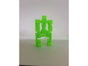 fortress minimus 3d printing miniture one piece printed robot small toy 3d print model - Mito3D