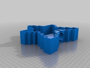 bottom part star 3d print model - Mito3D