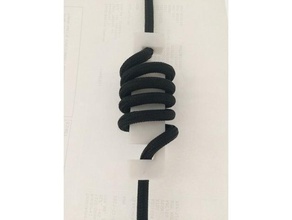 lamp cord shortener organization cable management helix pendel wire 3d print model - Mito3D