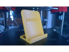 support t l phone mobile telephone receiver 3d print model - Mito3D