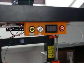 thermometer Netzschalter x3 dc-Buchse montieren 3d Drucker Zubehör 3d-Drucker-Gehäuse 3d print model - Mito3D
