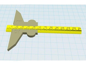 gauge 13 cm et 20 tools anycubic i3 mega axe-z Manometer tool 3d print model - Mito3D