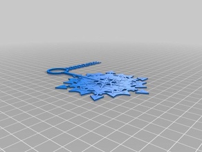 my customized blizzard mailable snowflake ornaments kickstarter decor 3d print model - Mito3D