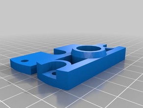 my customized simple j-head groove mount rostock 3d printer parts 3d print model - Mito3D