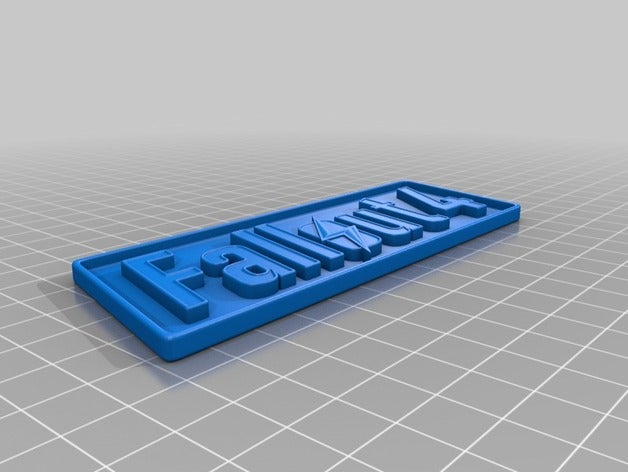 fallout 4 logosu oyunlar bethesda oyun video oyunu oyunları 3D print model - Mito3D